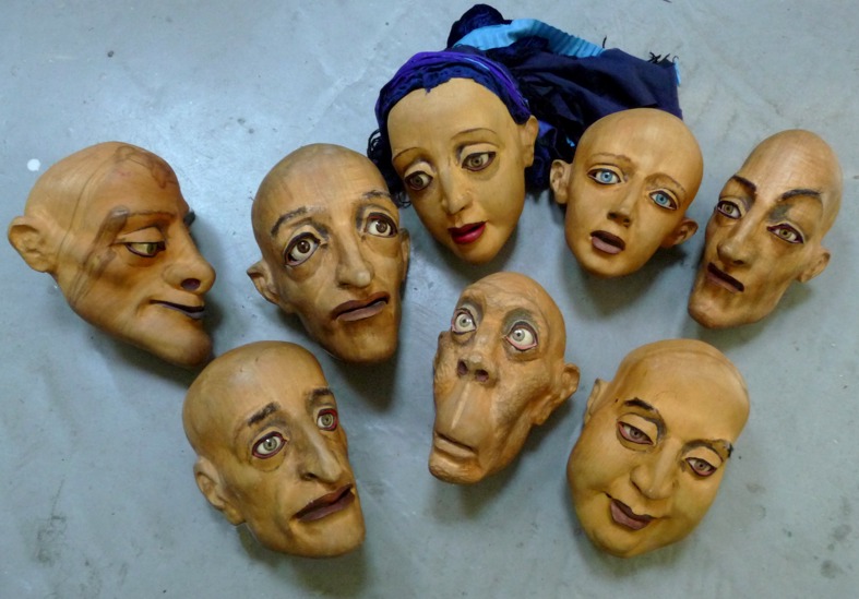Puppenköpfe für »Judas« | 2003 | HfS »Ernst Busch« Abt. Puppenspielkunst Berlin, carrousel Theater Berlin und Theater an der Sihl Zürich