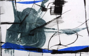 An der Plantsche, 2022 | 3-Farben-Tiefdruck | 16 x 25cm