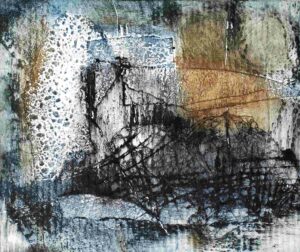 Drinnen – Draußen, 2015 | 3-Farben-Tiefdruck | 18 x 21cm
