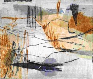 Am Wasser, 2024 | 3-Farben-Tiefdruck | 25 x 30cm