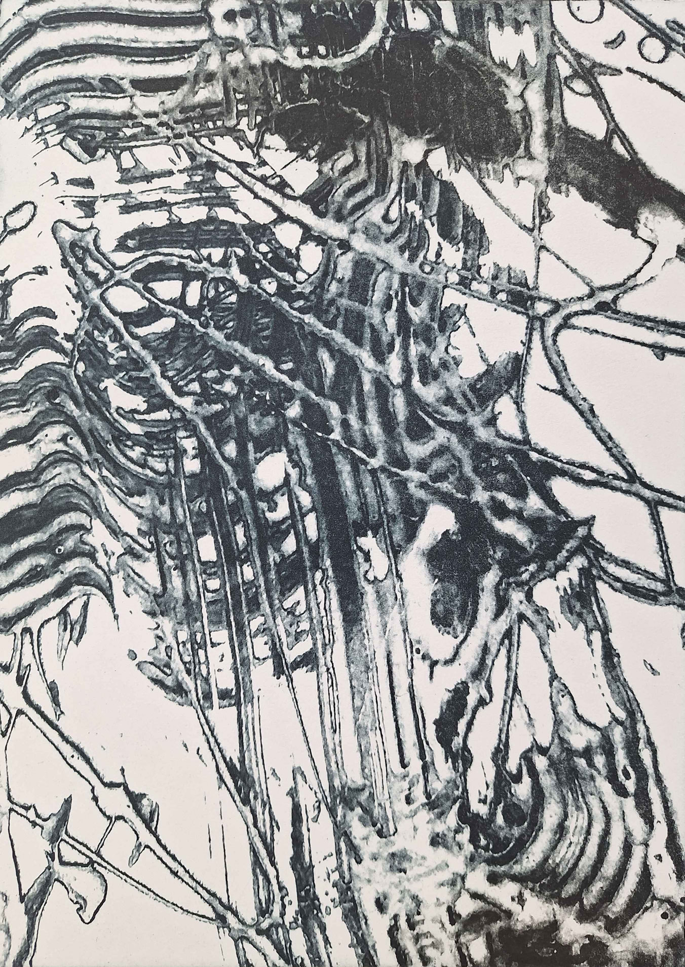 Frühsport, 2025 | 2-Farben-Tiefdruck | 35 x 25cm
